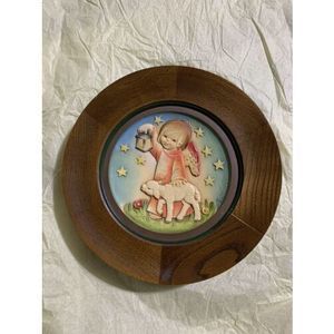 VTG Anri Carved Wood "Leading The Way" 1978 Christmas Plate  Juan Ferrandiz